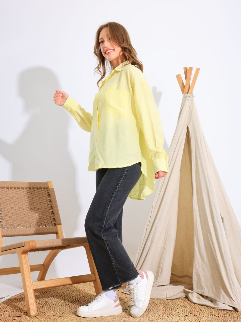 Your everyday essential: a classic linen shirt with pockets