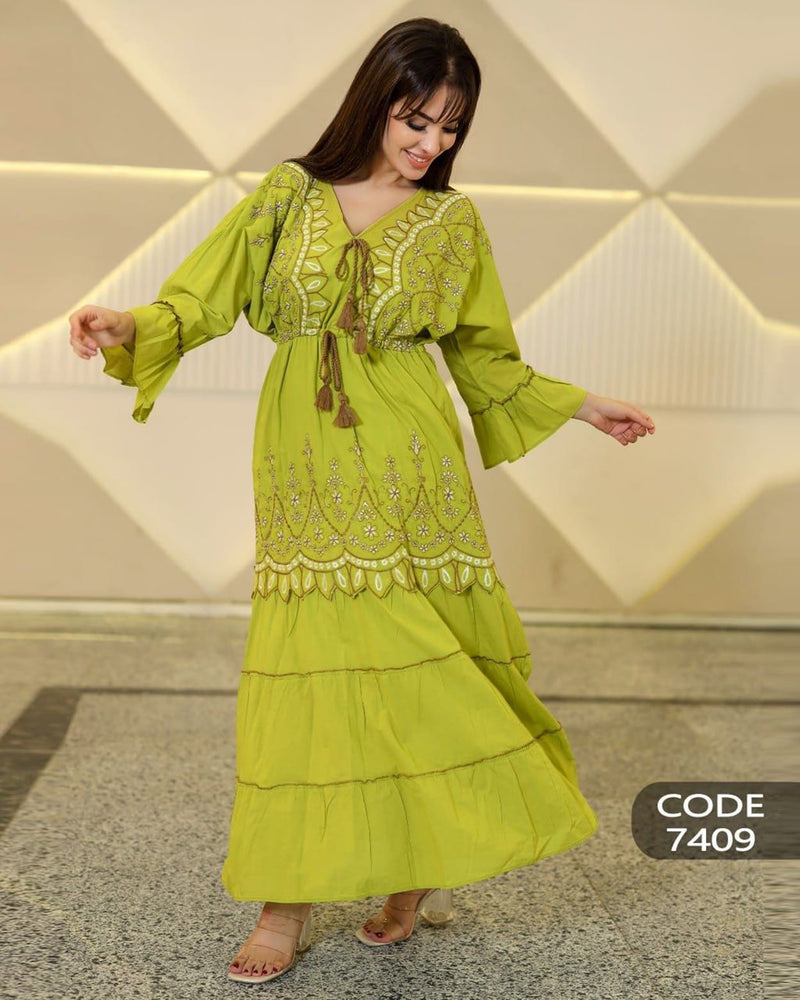 Add a feminine, elegant touch with an Embroidered Dress