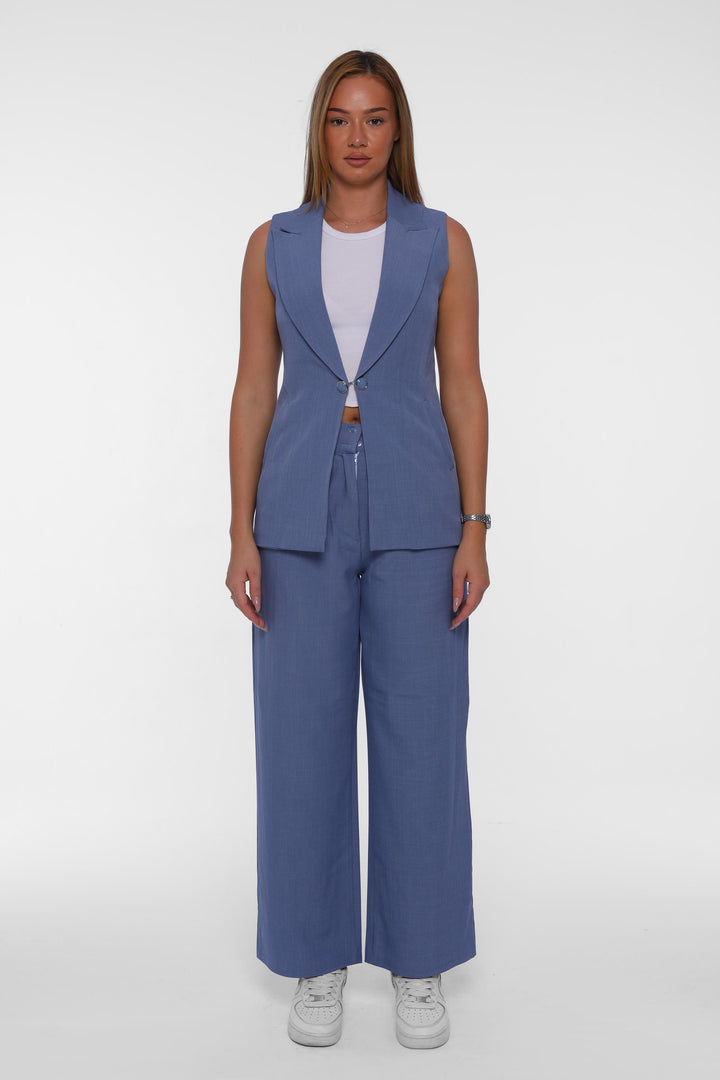Sleeveless Blazer Set