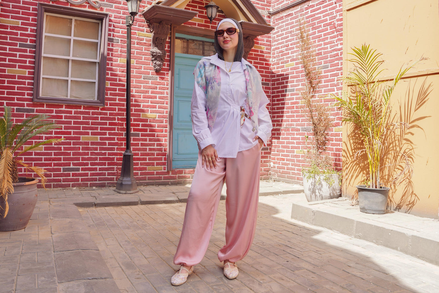 Elegant Side-Tie Button-Up Shirt