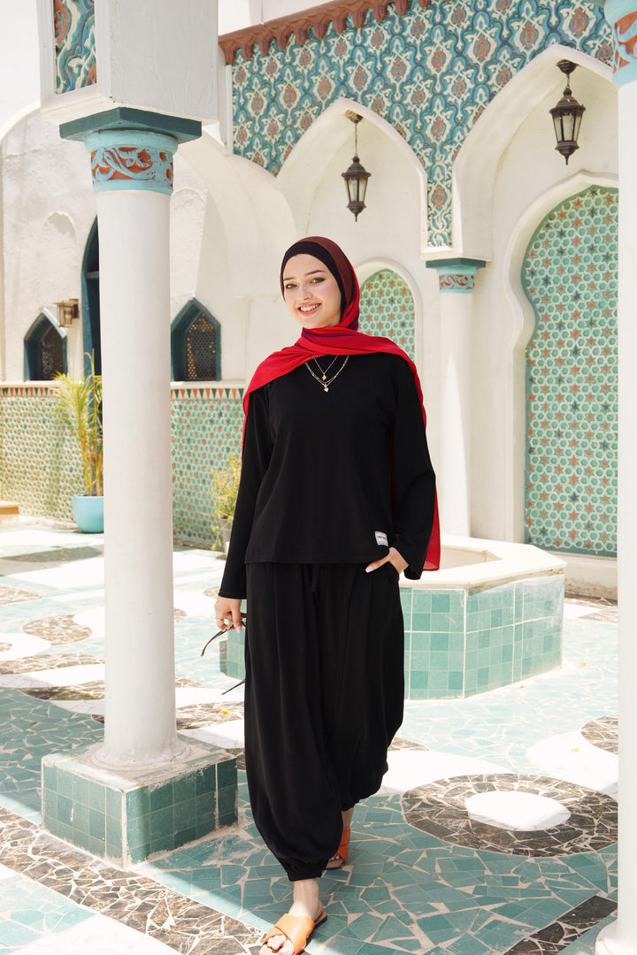 Casual Minimalist Two-Piece Loungewear Set