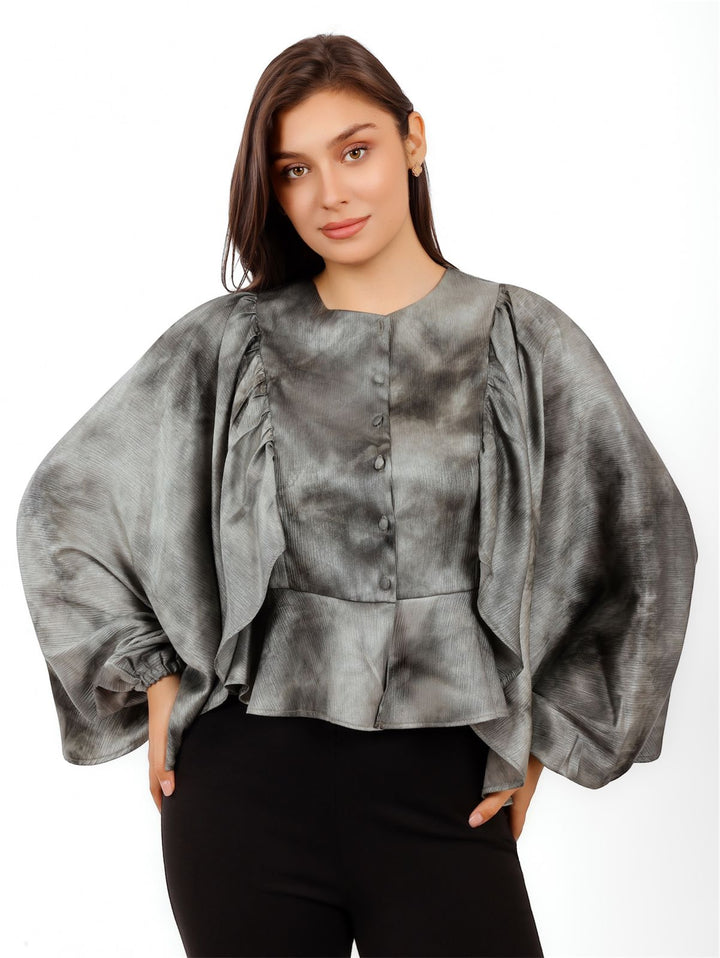 Wide Sleeve Blouse