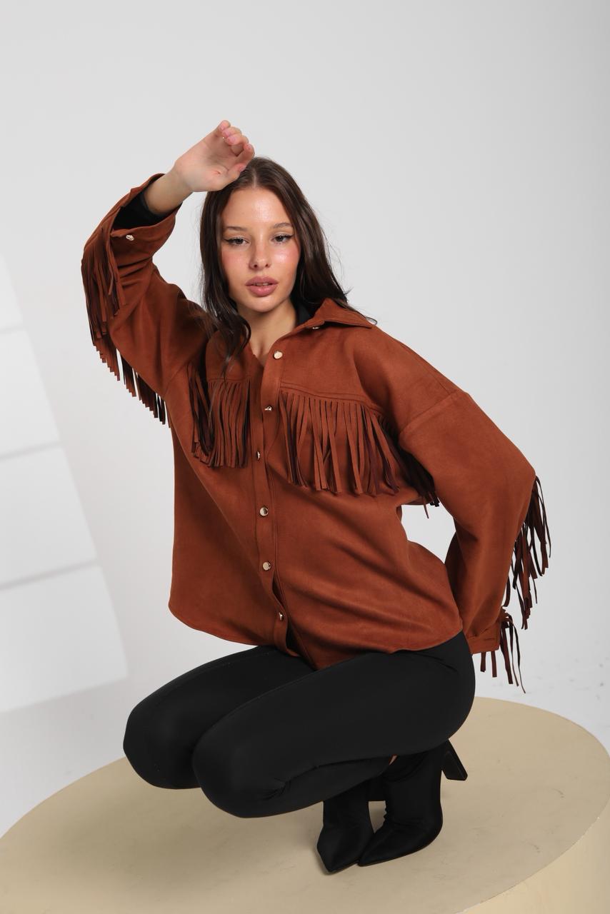 Fringe Suede Shirt
