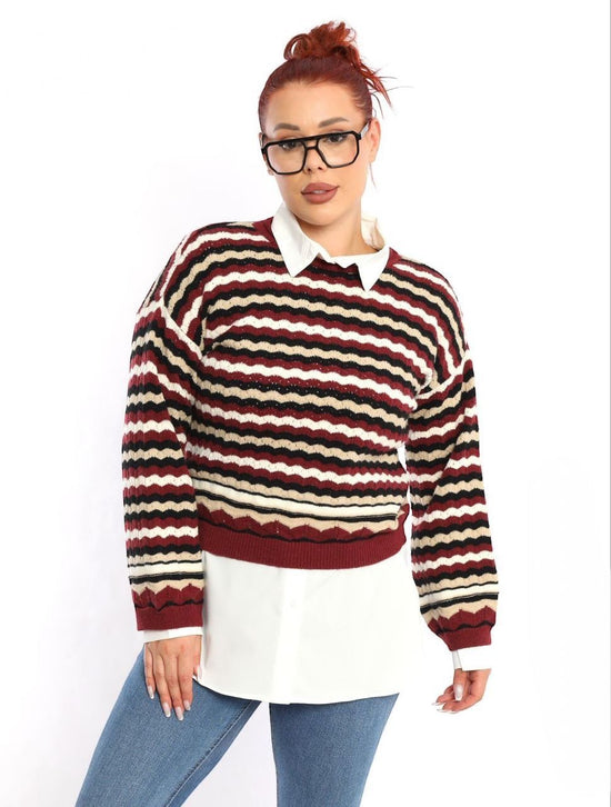 Wave Knit Sweater