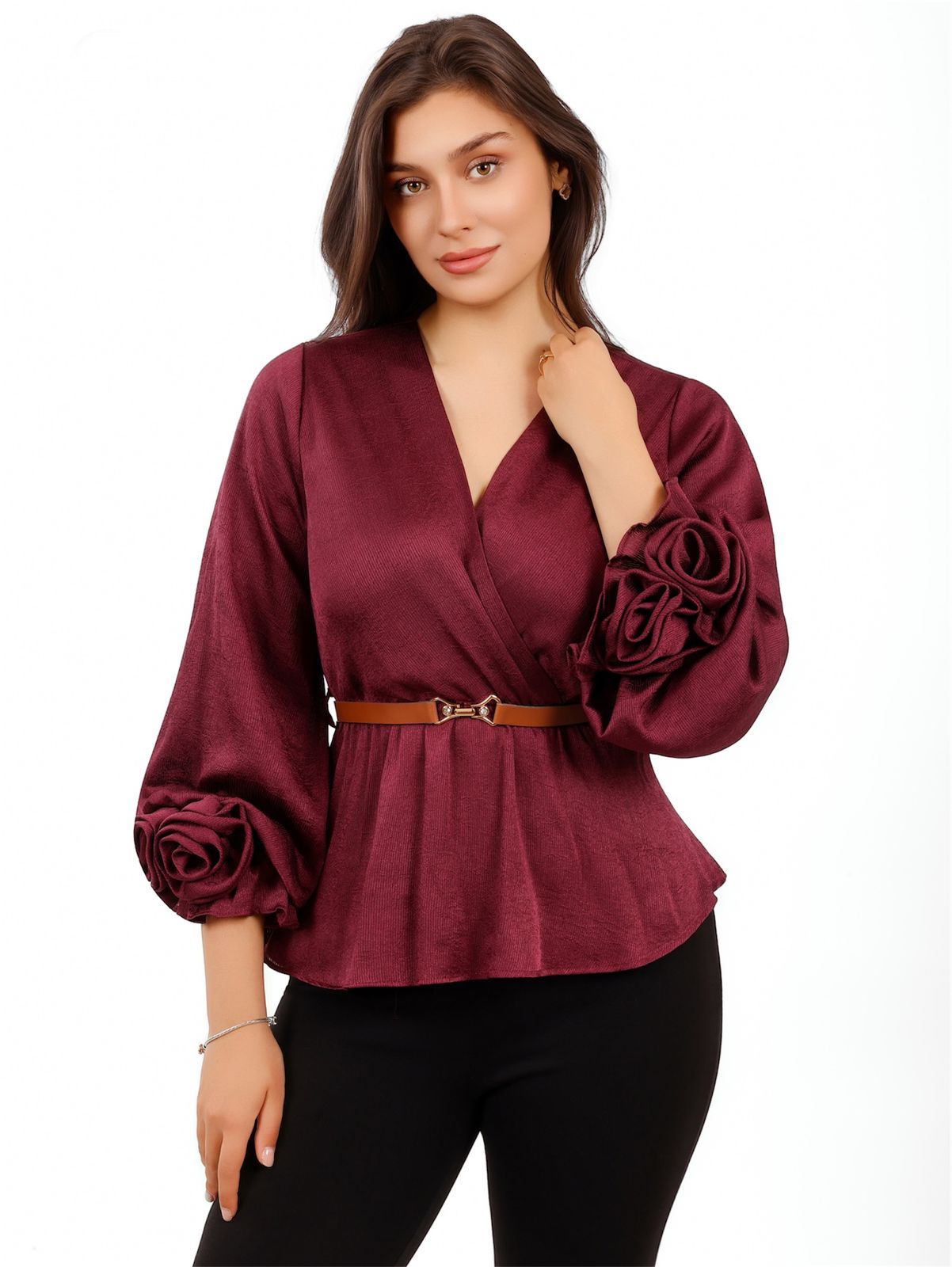 Floral Sleeve Blouse