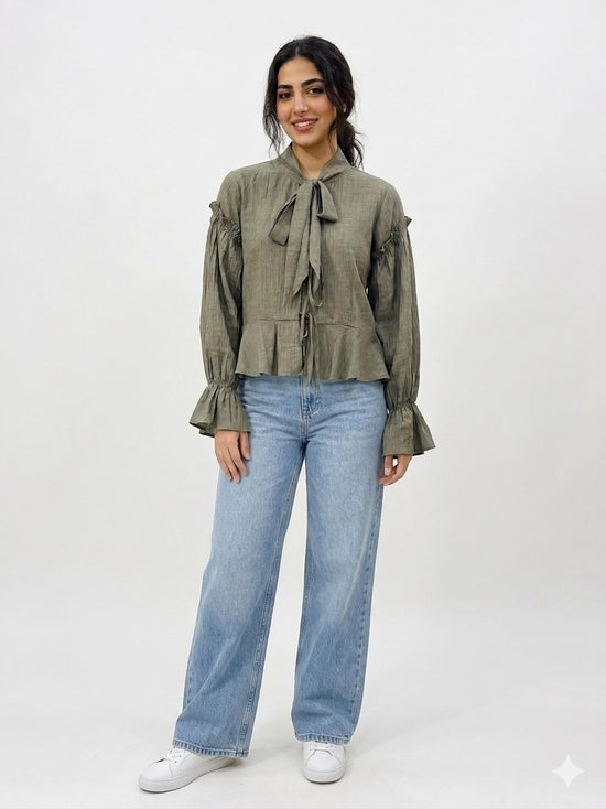Tie Front Blouse
