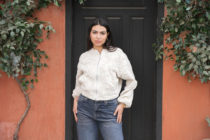 Ivory Bloom Jacket