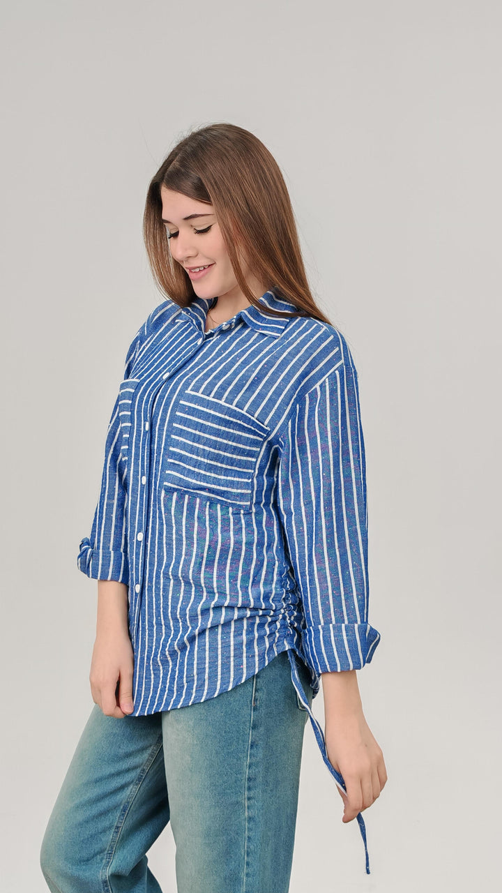Striped Pocket Shirt Look
