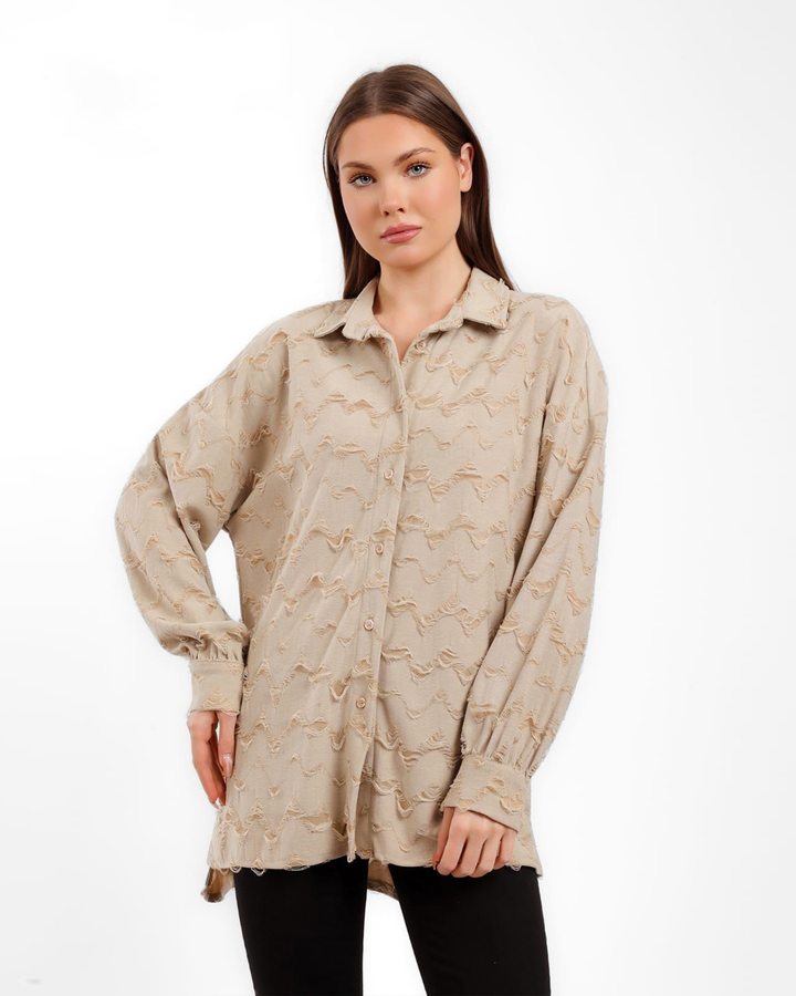 Textured Wave Shirt