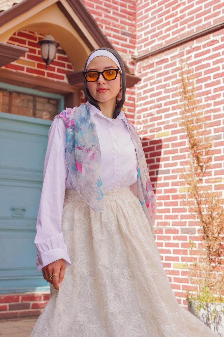 Satin Waist Wrap Maxi Skirt