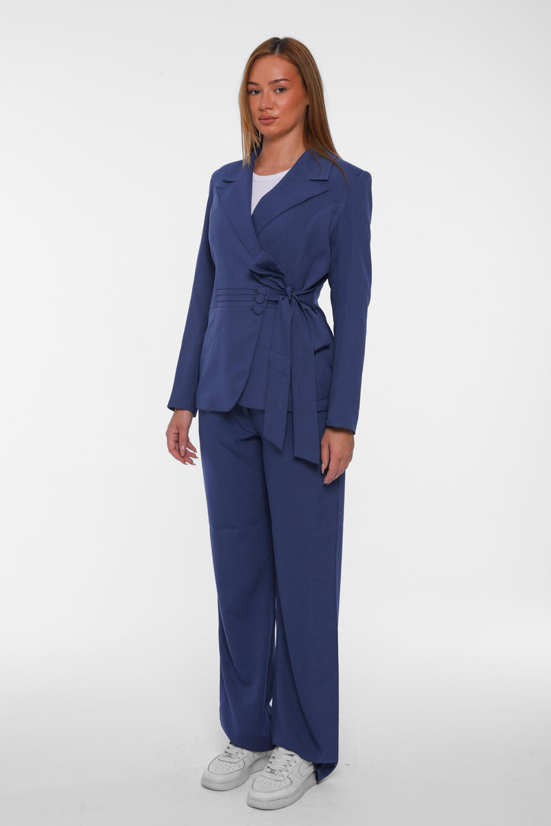 Belted Blazer Set