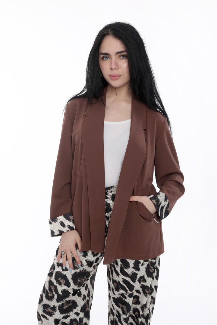 Leopard Print Two-Piece Set