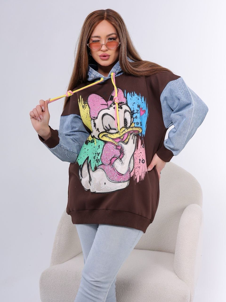 Daisy Duck Oversized Hoodie
