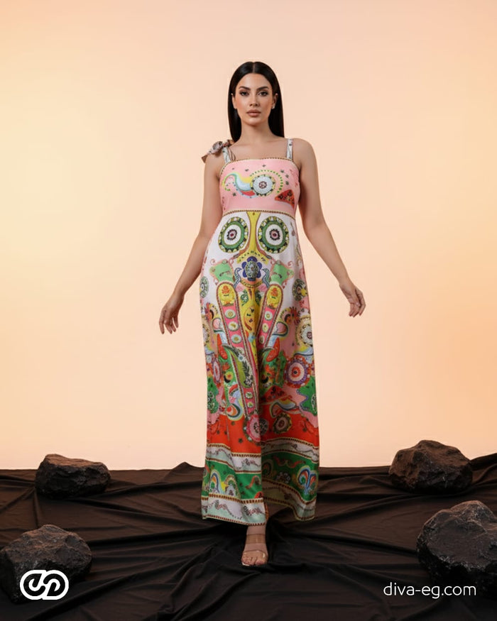 Summer-printed dress full of vibrant colors 26