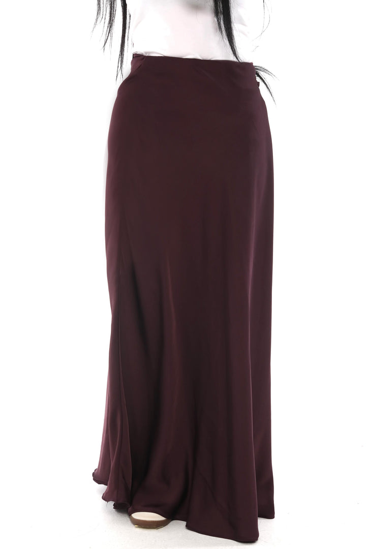 Chocolate Satin Wide Leg Pants
