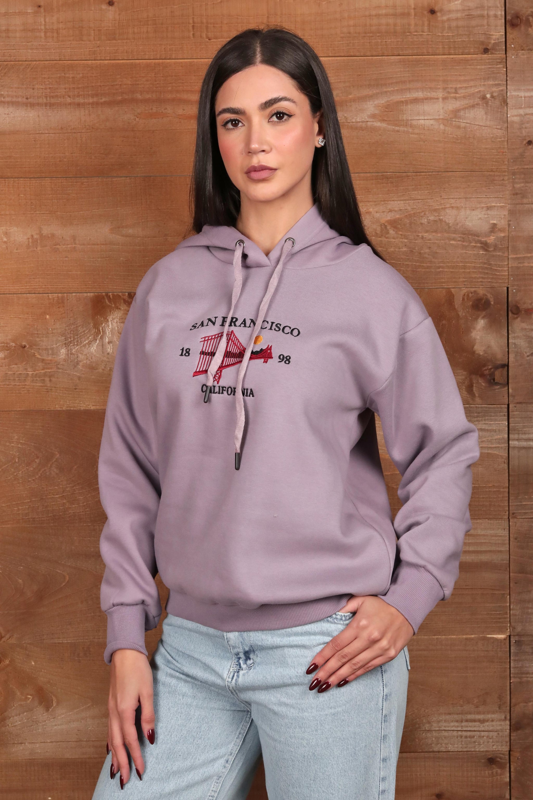 Printed Hooded Sweatshirt