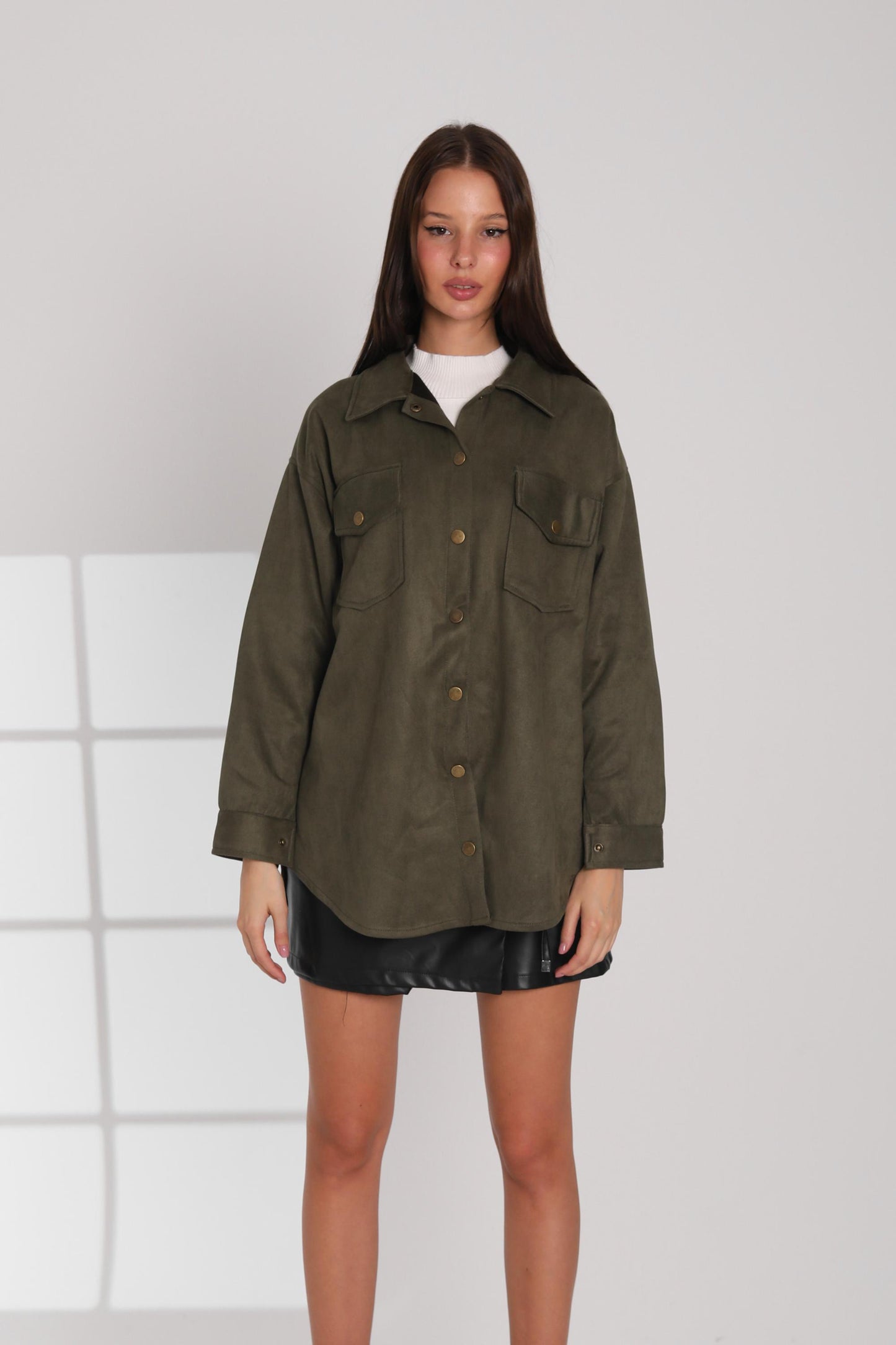Suede Overshirt
