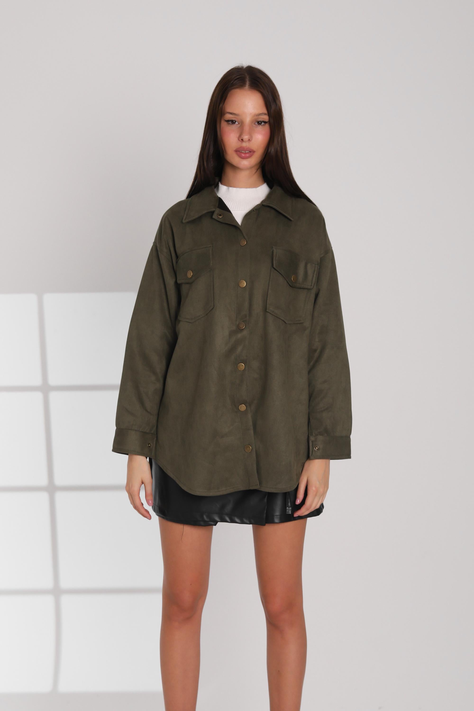 Suede Overshirt
