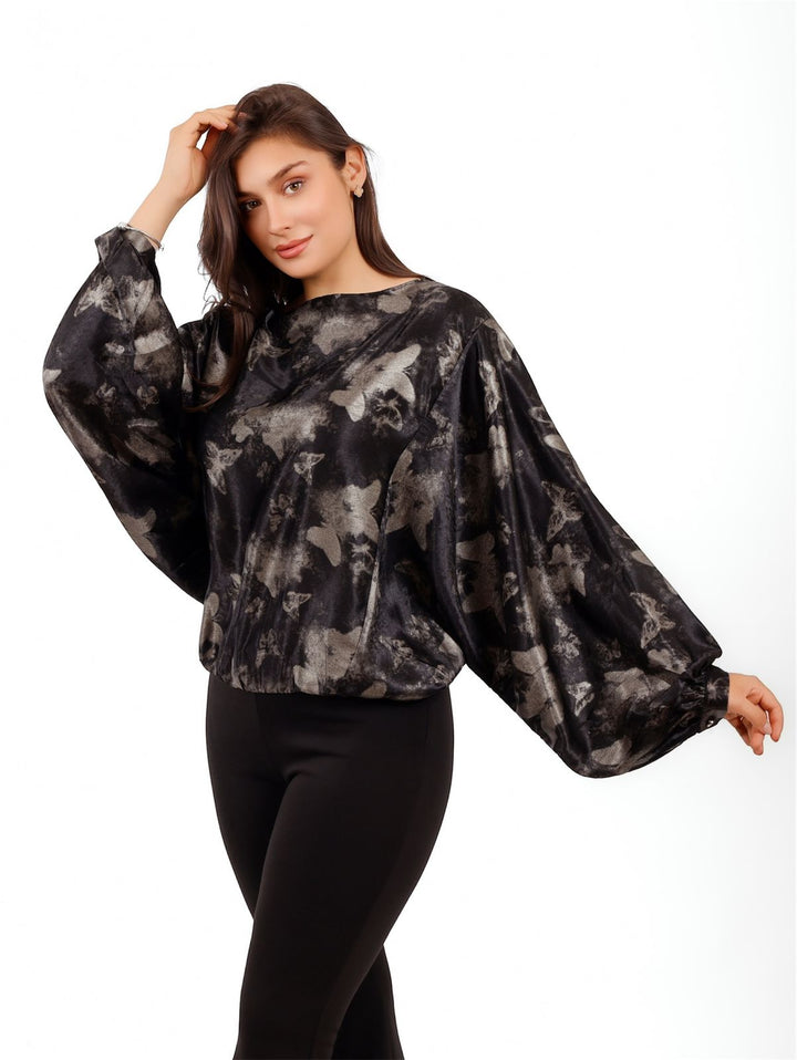 Butterfly Print Blouse