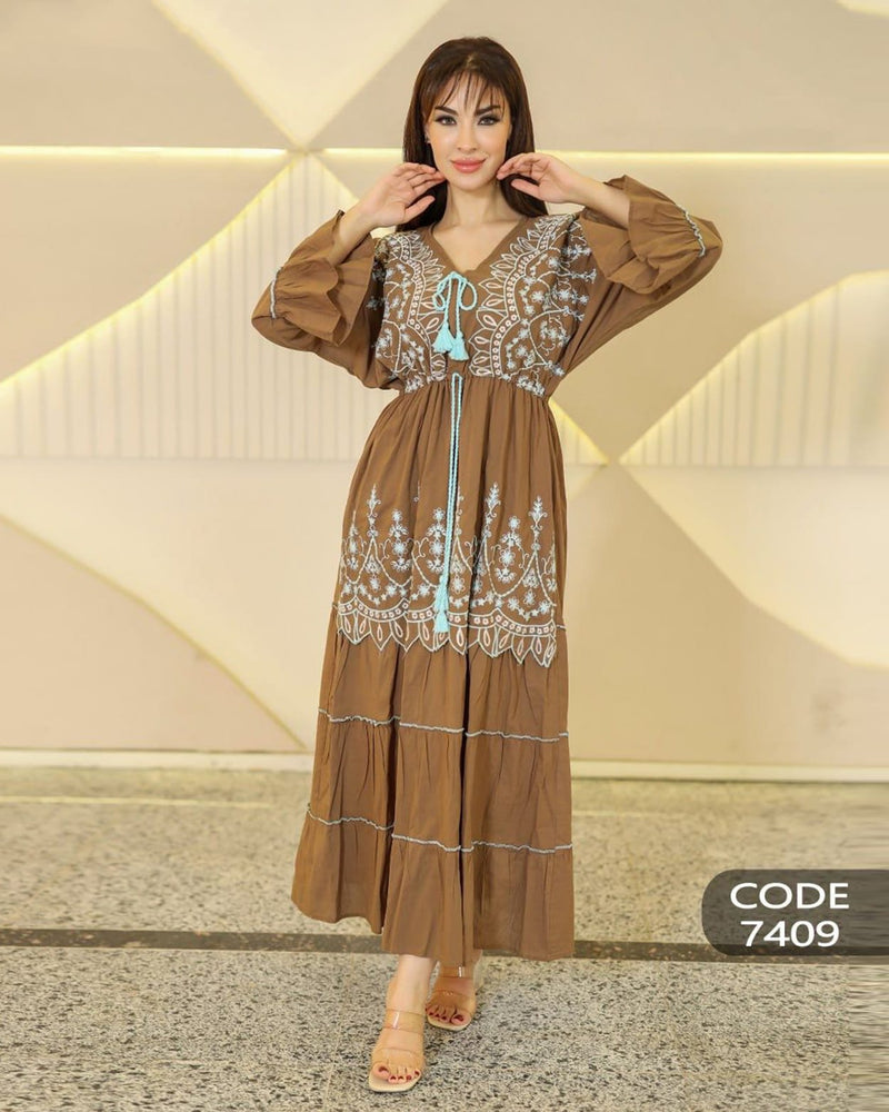Add a feminine, elegant touch with an Embroidered Dress