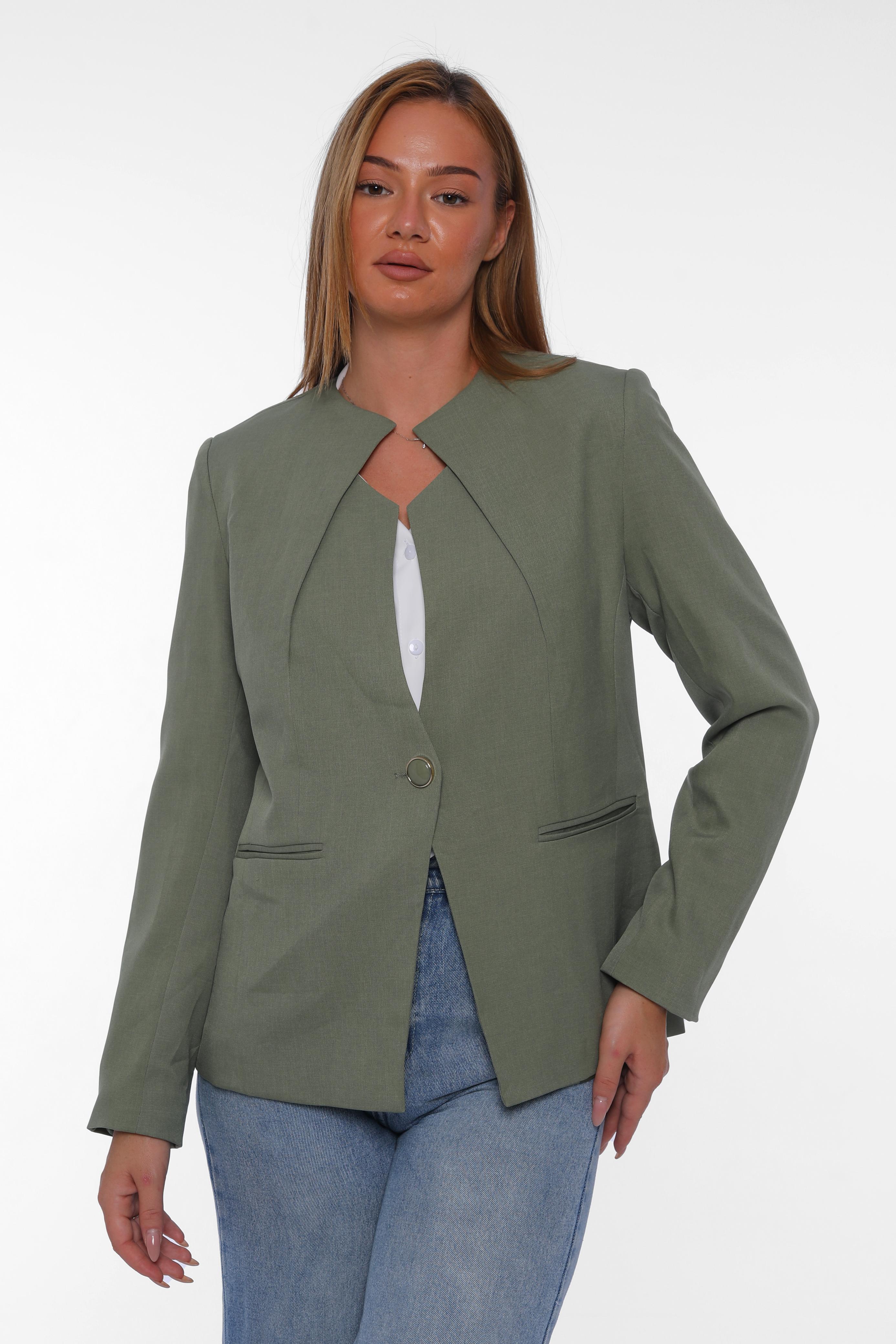 Single-Button Elegant Blazer