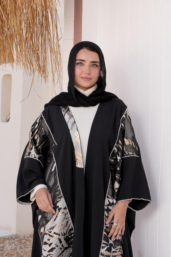 Luxury Printed Open Kaftan