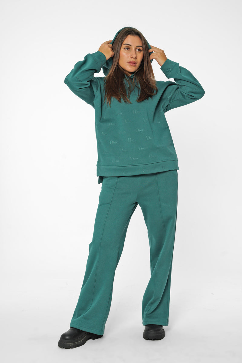 Teal Monogram Lounge Set