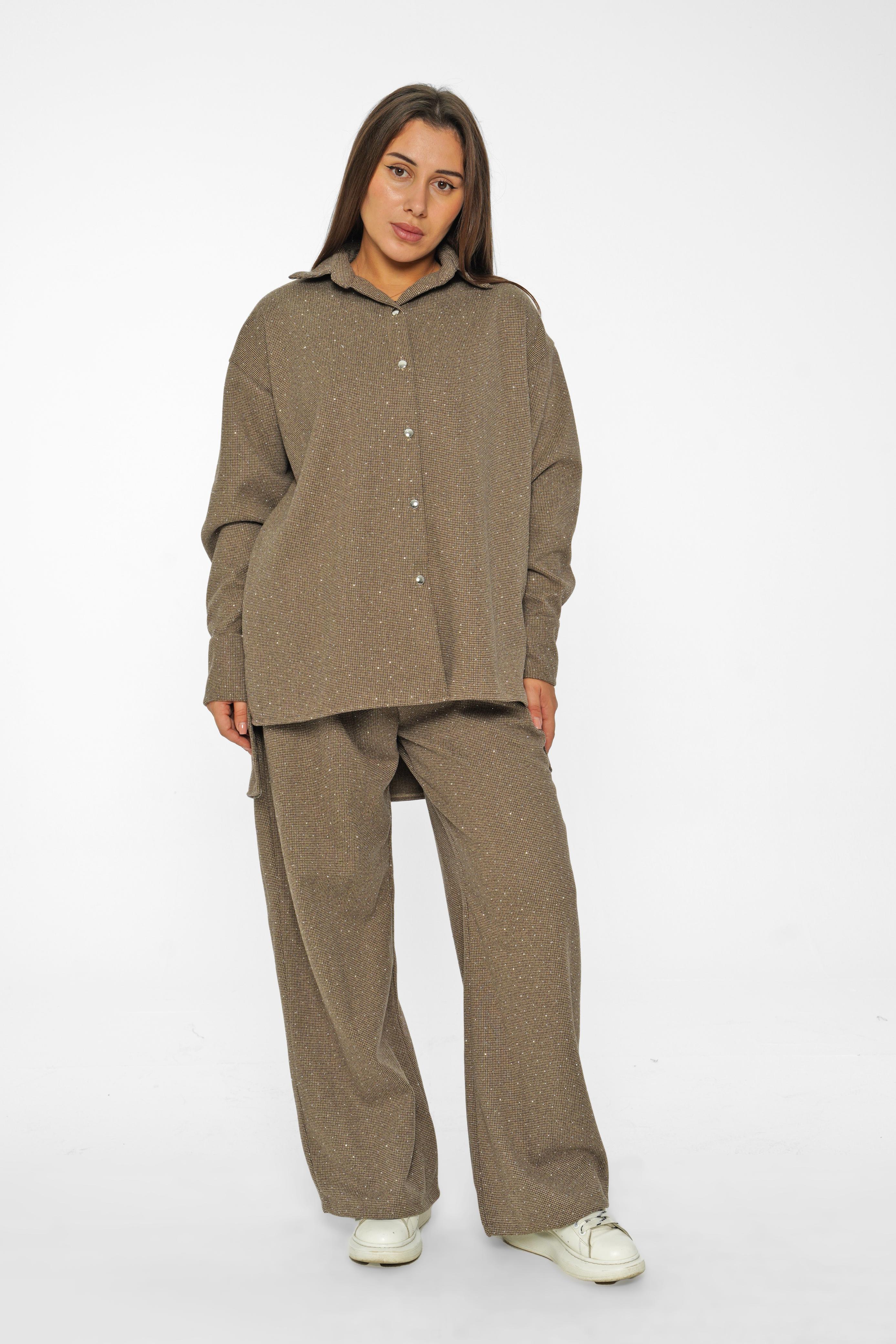 Relaxed Fit Checkered Set