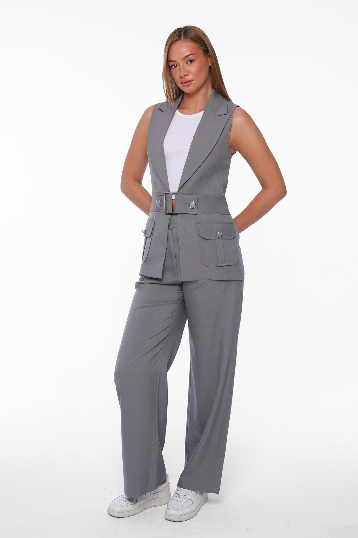 Belted Utility Suit