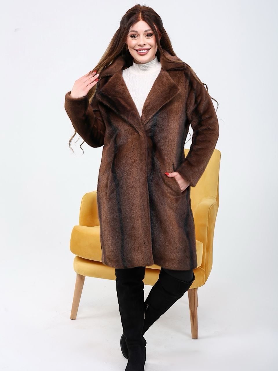 Luxury Faux Fur Coat