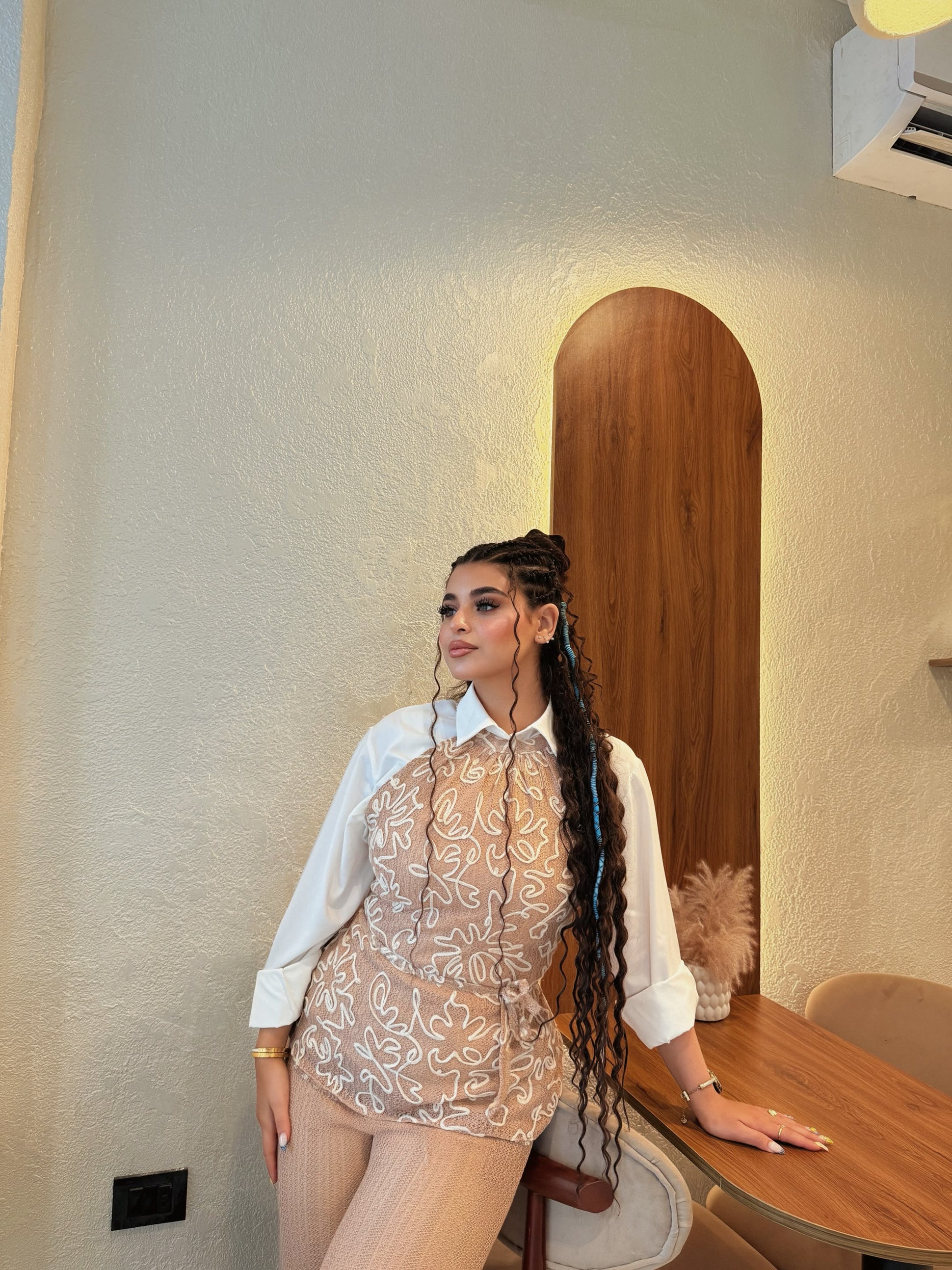 Embroidered Two-Piece Set