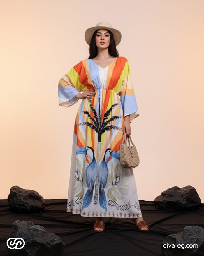Summer-printed dress full of vibrant colors 25