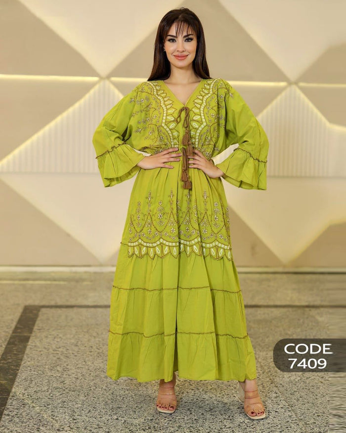 Add a feminine, elegant touch with an Embroidered Dress