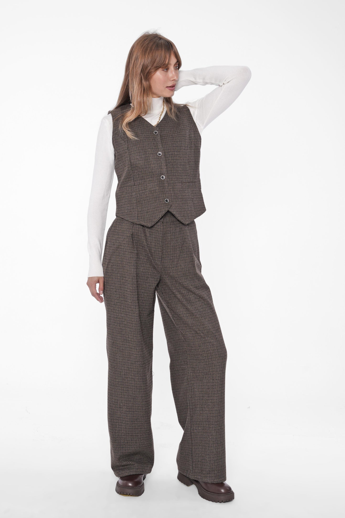 Checkered Two-Piece Set