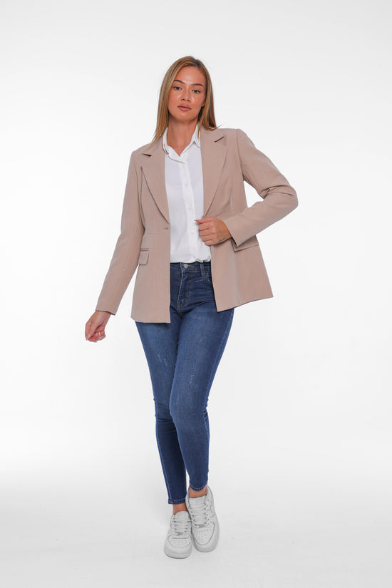 Classic Striped Blazer