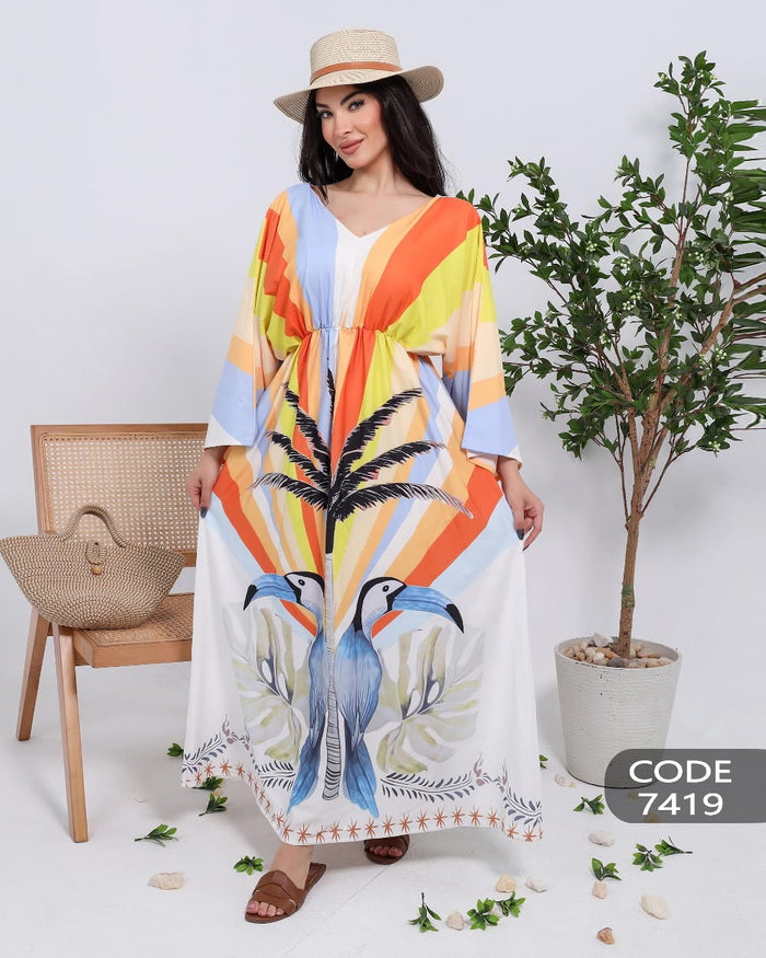 Summer-printed dress full of vibrant colors 25