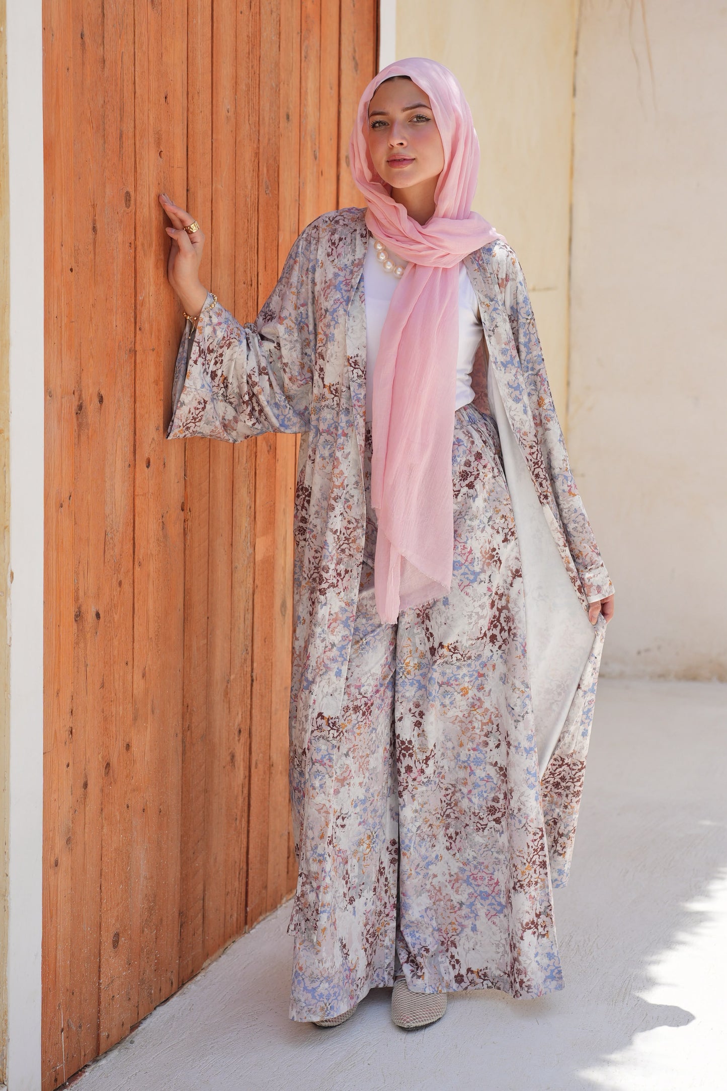 Printed Kimono Set