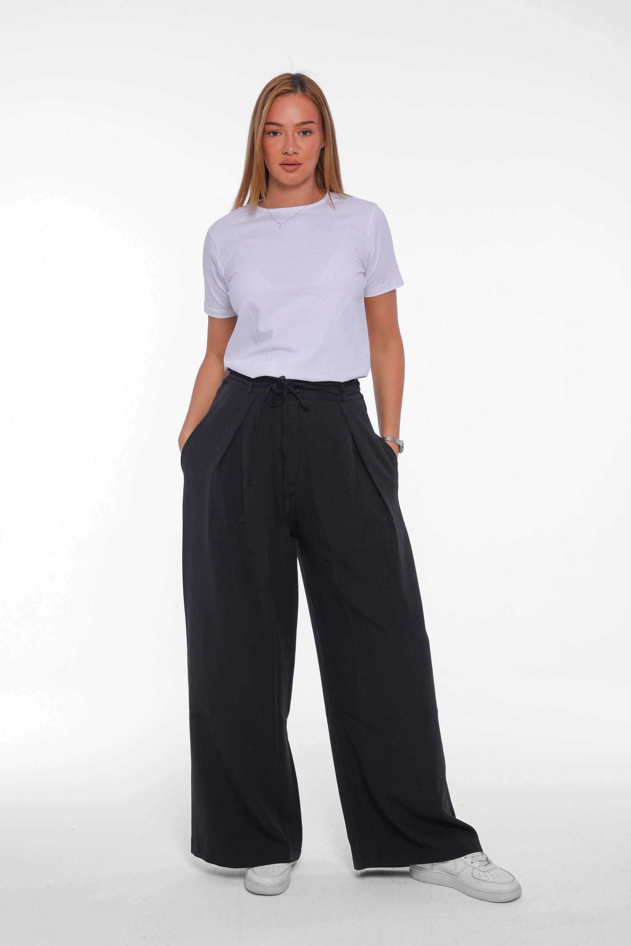 High-Waist Wide Leg Pants