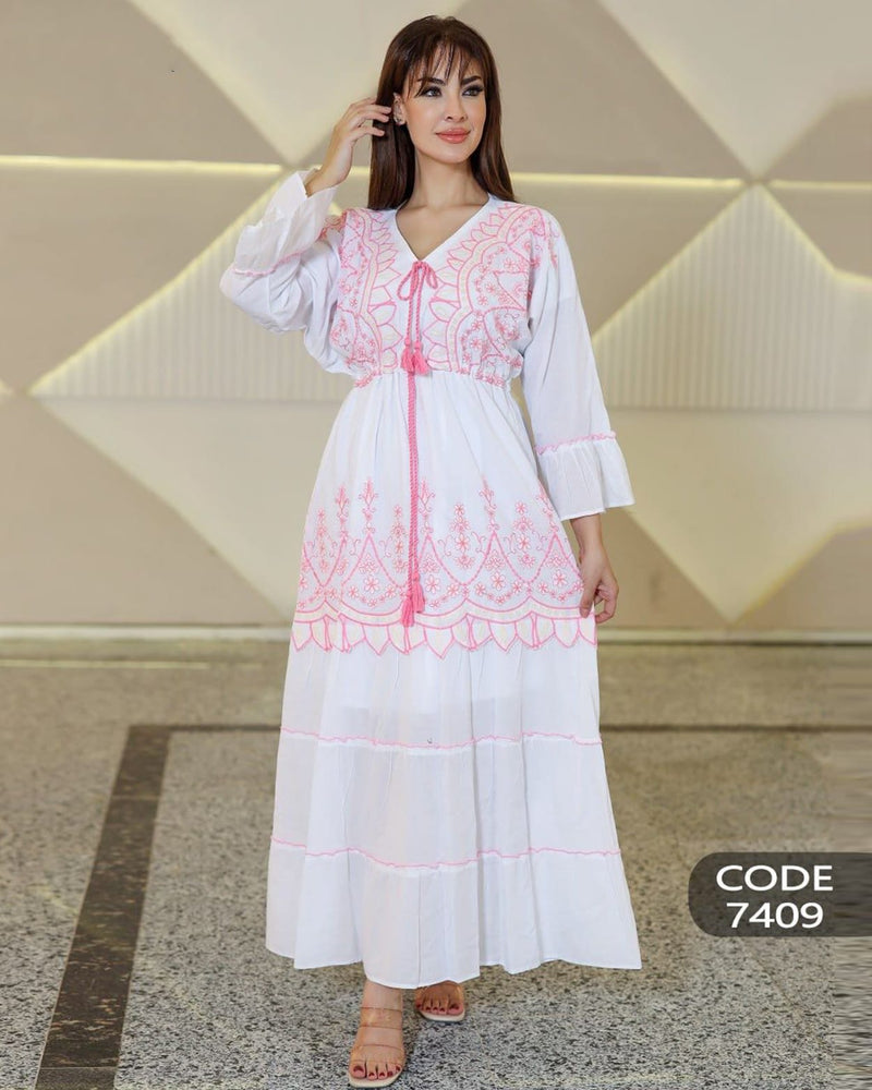 Add a feminine, elegant touch with an Embroidered Dress