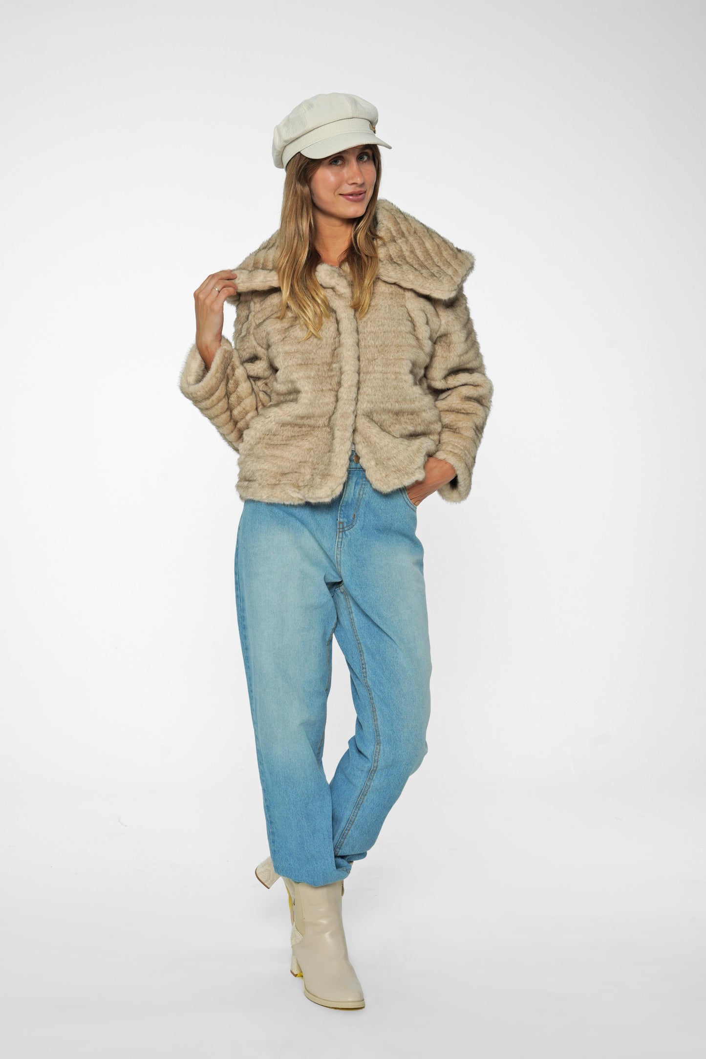 Short Faux Fur Jacket