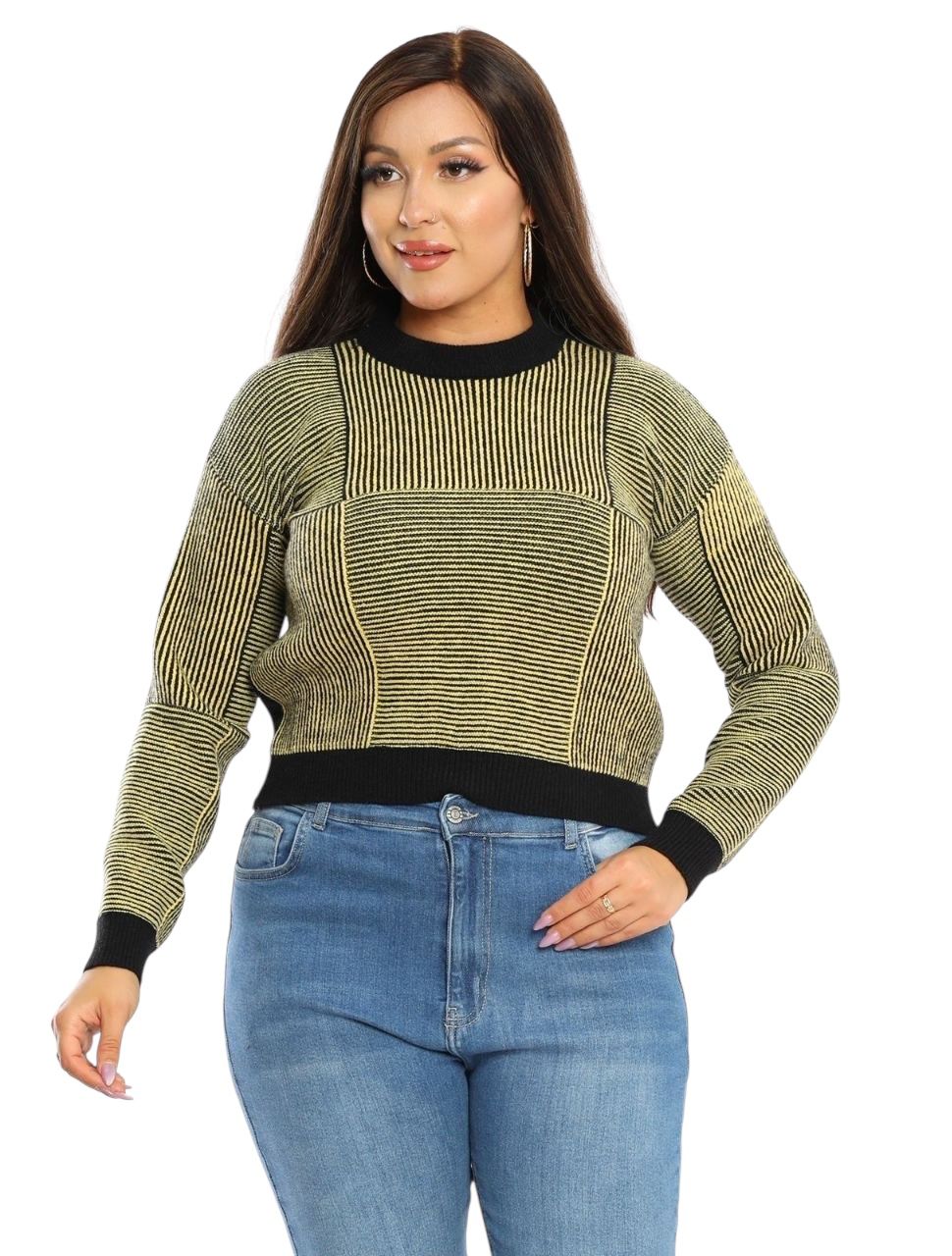 Striped Knit Sweater