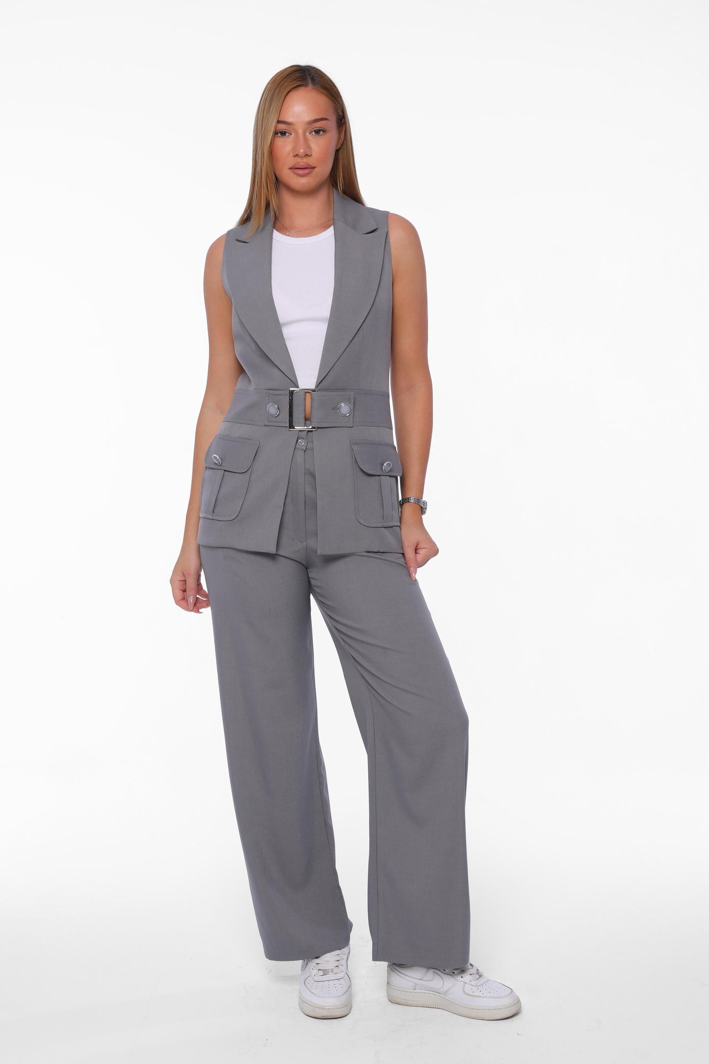 Belted Utility Suit