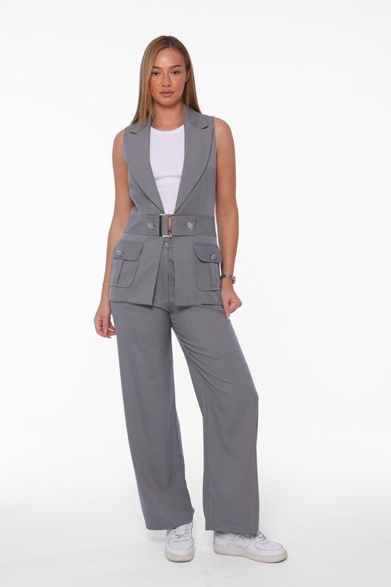 Belted Utility Suit