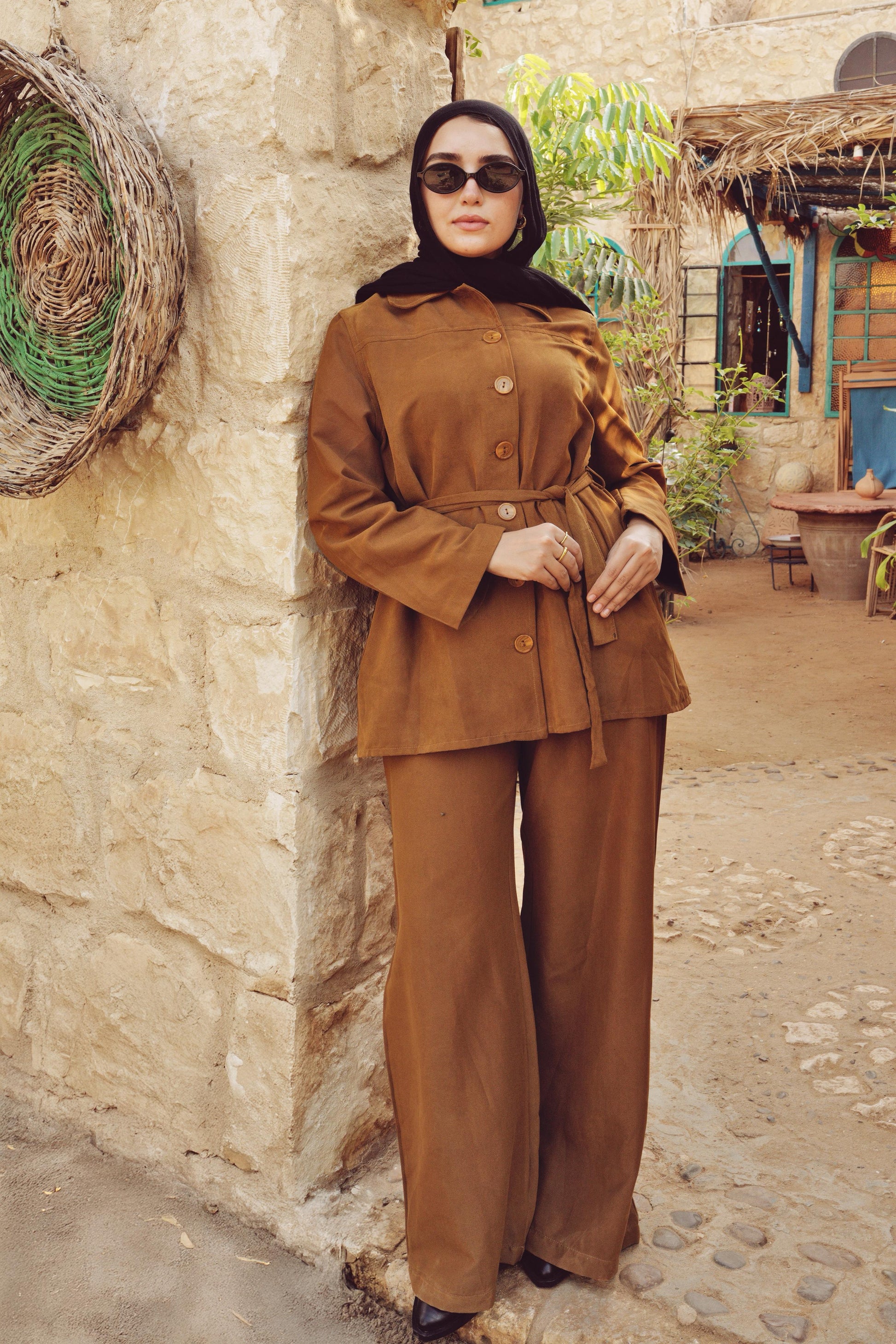 Corduroy Set with Belt