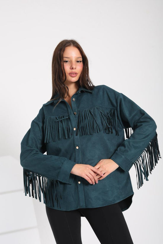 Fringe Suede Shirt