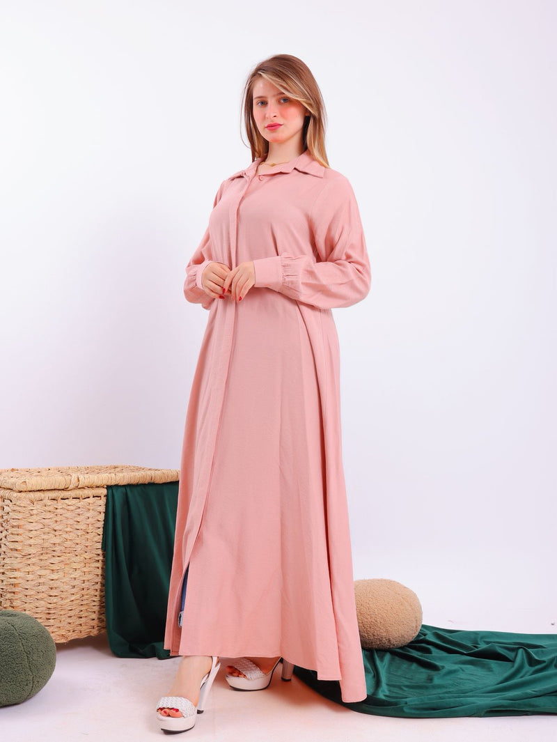Stay cool and elegant in a long linen dress
