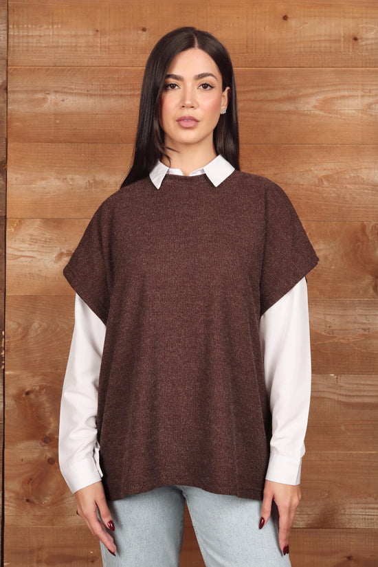 Button Detail Knit Vest