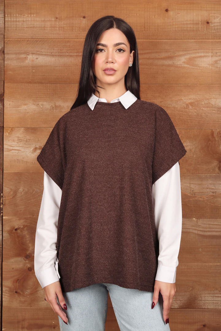 Button Detail Knit Vest