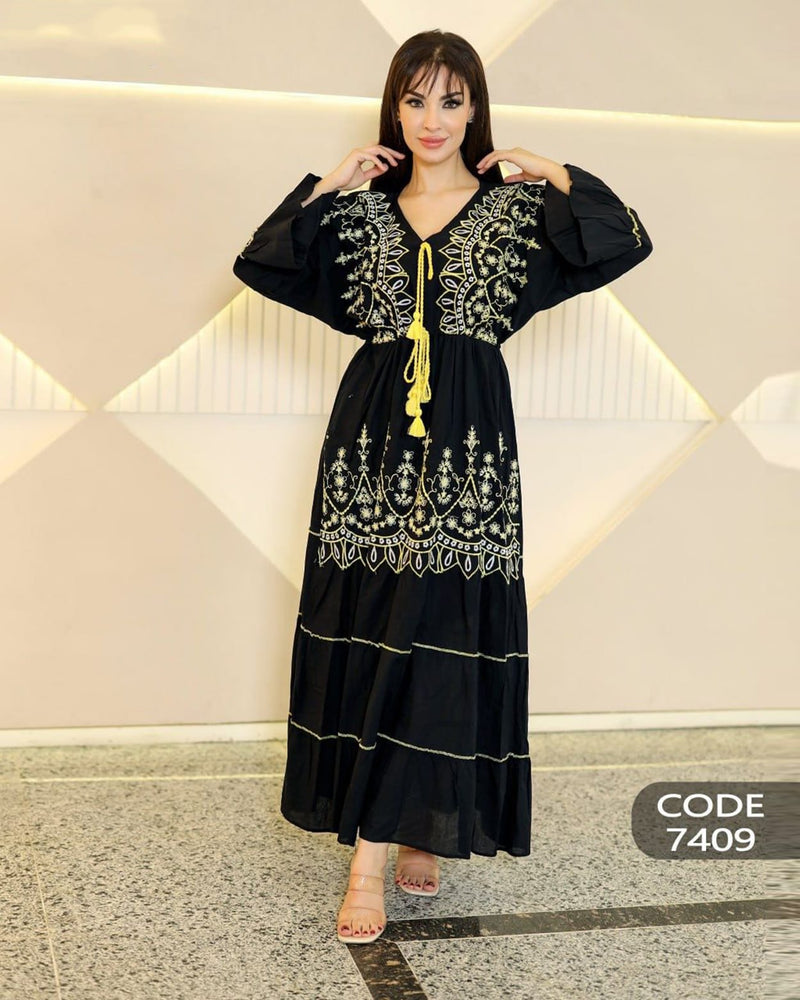 Add a feminine, elegant touch with an Embroidered Dress
