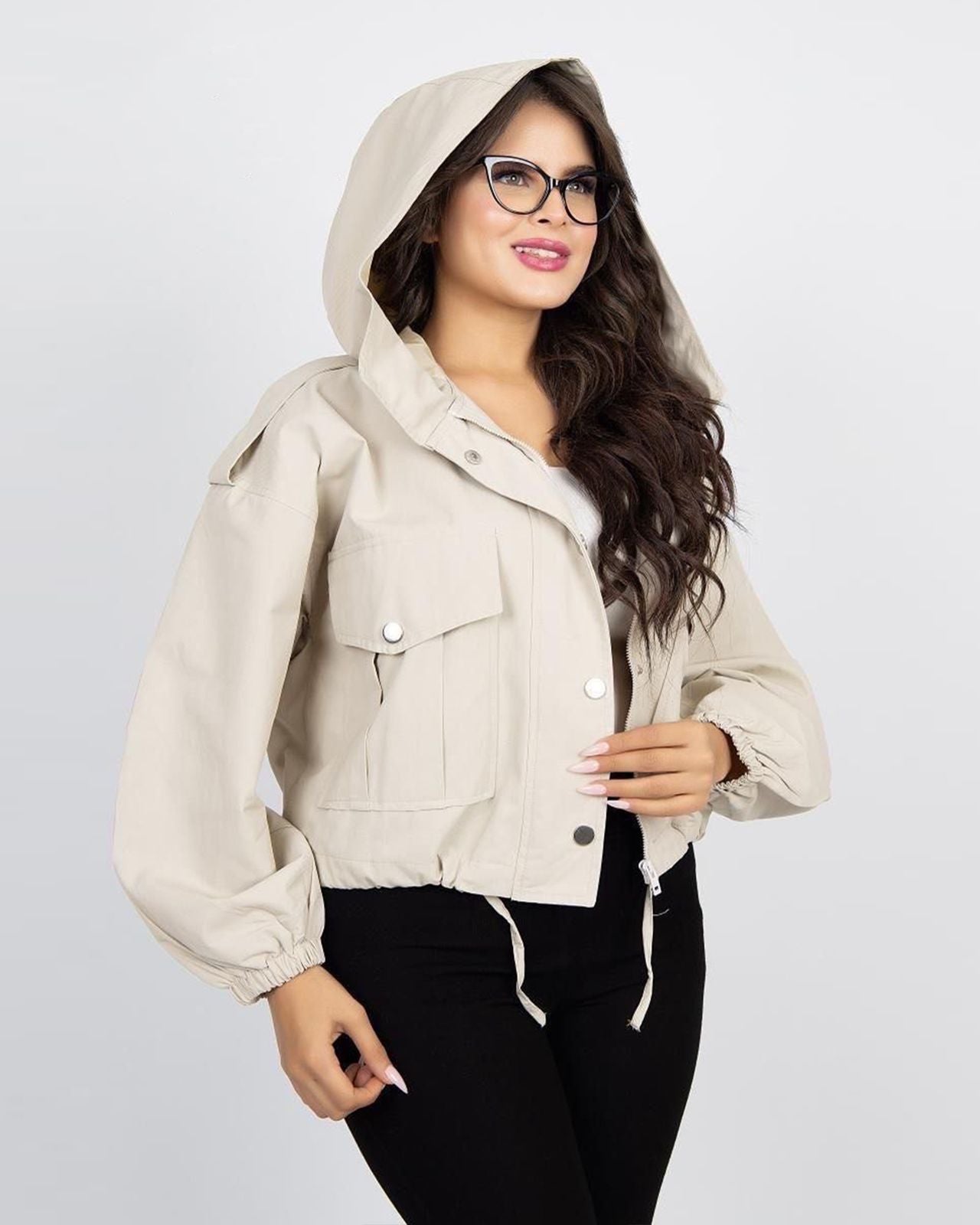 Short Hooded Jacket